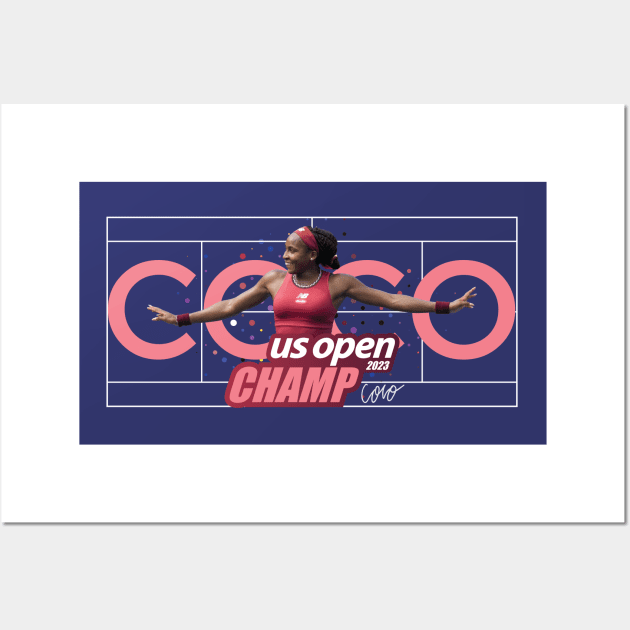 Coco / us open Champion Wall Art by Nagorniak